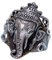 Vintage 925 Sterling Silber Hindu Elefant Gott Ganesha Ring Elefantenring Schmuck für Herren Damen Größe 66