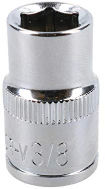 3/8 Imperial 6 Point 3/8 Drive Shallow Socket SAE AF Chrome Vanadium Steel