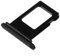 jbTec SIM-Tray kompatibel mit Apple iPhone XR - Kartenhalter Single Slot Schlitten Rahmen Simkarte Holder, Farbe:Schwarz