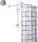 HNCS Asta per Tende da Doccia Angolare L Shaped Telescopica Barra Bastone Tenda Doccia A Pressione 304 Acciaio Inossidabile per Bagno Negozio di Abbigliamento,60 to 90 x 80 to 130cm