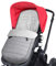 WD&CD Chancelière,Universelle Premium Chancelière pour Poussette, Imperméable et Coupe-Vent, Doublées Polaire Chancelières pour Landau - Gris