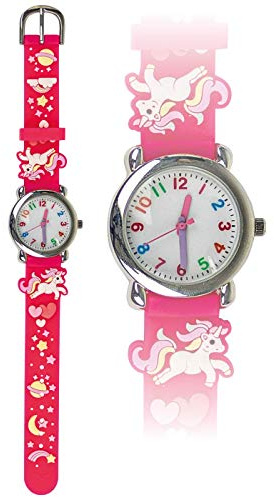 bb Klostermann Mädchen Armbanduhr 3D Einhorn pink