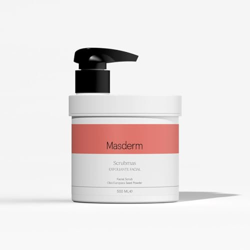 MASDERM | Peeling Gesicht 500 ML | Gesichtspeeling Frau und Mann | Face Scrub | Chemisches Peeling Gesicht Unreine Haut | Fettige Haut | Waschpeeling Gesicht | Exfoliating Scrub | Face Peeling