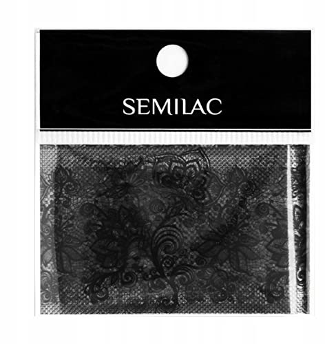 Semilac Nail transfer foil (Black Lace)