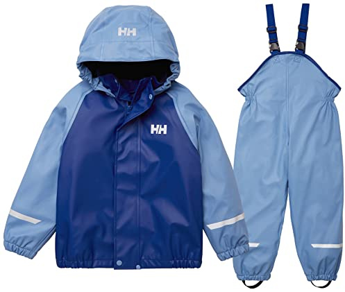 Helly Hansen Boy's K Bergen Fleece Pu Rainset 2.0 Pants, Blue Fog, 4 Years UK