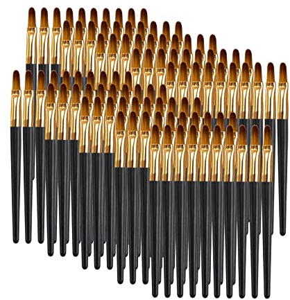 Holzsammlung 100 Stück Einweg Lippenpinsel, Lippenstift Gloss Pinsel Concealer Pinsel, Werkzeug Applikator Zauberstäbe, Schminkpinsel für Perfekt Lippen Makeup, Perfekte Makeup Tool Kits