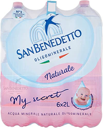 12 x San Benedetto Acqua Minerale Naturale Naturelle Eau minérale 2Lt Eau Italienne