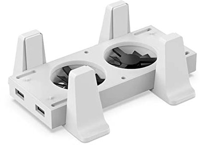 3 in 1 Functions Vertical Stand Holder External Cooler 2 USB Ports Fans 3 Speeds 3.54 x 9.53 x 1.18 inches for Xbox Series S Console