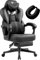 Vigosit Gaming Stuhl PRO, Gaming Sessel Bürostuhl Ergonomische für Erwachsene, Office Nap Gaming Chair Stühle schreibtischstuhl mit Fußstütze Kopfstütze, Mesh Drehstuhl Massagesessel (Dunkelgrau)