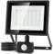 Aigostar Foco LED con Sensor Movimiento 50W,4300LM Super Brillo Focos LED Exterior IP65 Impermeable,Blanco Frío 6500K Proyector Led Exterior,Perfectas para Jardín, Garaje, Patio, etc.