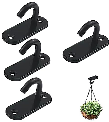 Trsnzul 4 Stück Edelstahl Deckenhaken Augplatte Deckenhaken Haken zum Anschrauben Offene Haken Augenplatte Wandhaken Deckenhaken Schwerlast Schraub Augenplatte Augplatte Edelstahl für Haken