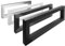 Natural Goods Berlin 2x Staffe per Mensole RETTANGOLO | Montaggio a Parete Semplice | Supporto per Mensola in Acciaio Inox | Supporti per Lavabo e Mensola da Parete | Reggimensola 450 mm