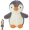Forhome Pinguin Kuscheltier, 23 cm Plüschtier für Kinder, Pinguin Plüschtier zum Kuscheln & Spielen, Graues Plüschtier für Mädchen Jungen, Pudgy Pinguine Plüsch für Geburtstag