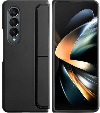 swark Custodia compatibile con Samsung Galaxy Z Fold4, telaio protettivo anteriore + custodia posteriore + Smart Pen Slot(S-Pen non inclusa) + custodia per telefono in silicone, protezione sottile e