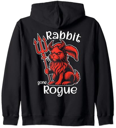 Coniglio Satana del Diavolo Felpa con Cappuccio