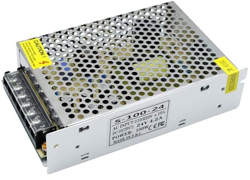 inShareplus 24V Netzteil 4.16A 100W, DC Universal Geregeltes Schaltnetzteil, Trafo 230V auf 24V LED-Treiber, Transformator, Adapter für LED-Streifenlicht, 3D-Drucker, Computerprojekt, CCTV