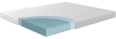 EGOHOME Matratze 90x200 Härtegrad H3 13cm Höhe, Hochwertige Kaltschaummatratze aus Komfort Memory-Schaum, 7-Zonen Ergonomisch und Atmungsaktiv Schaumstoffmatratze, Öko-Tex Zertifiziert