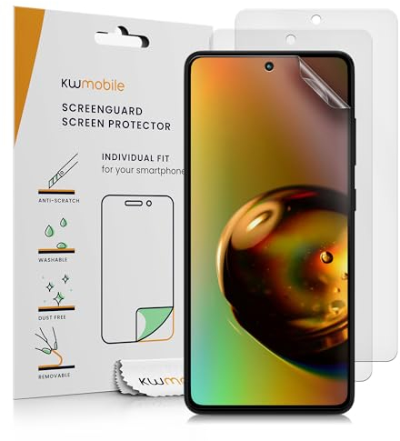 kwmobile 3X Folie matt kompatibel mit Samsung Galaxy A52 / A52 5G / A52s 5G - Displayschutzfolie Schutzfolie - Displayschutz Displayfolie entspiegelt