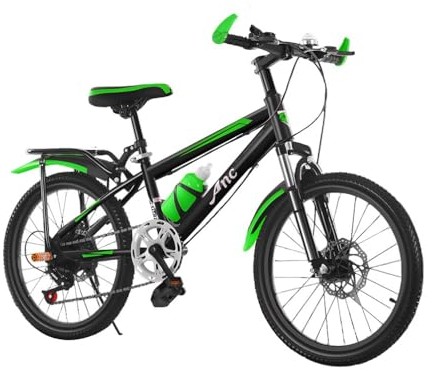 20 22 Zoll Kinder Jungen Fahrrad Mountainbike Fahrrad Federgabel 7 Gang MTB Bike Hartstahl Citybike Scheibenbremse System Kinderfahrrad