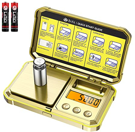 Ankilo Verbesserte Waage 0,01 g, Mini Digitale Taschenwaage mit Kaltwicht, Hochpräzise Tragbare Reise-Lebensmittelwaage, Multifunktionale Küchenwaage, Tara-Digitalwaage, Batterien im Lieferumfang