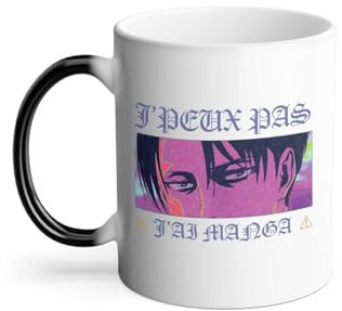 Thermoreagierende Tasse Magische Tasse – Ich kann nicht J'ai Manga Levi Anime Otaku Manga Fanart – 325 ml
