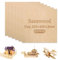 Uadme Sperrholz 3mm, 6 Stück 30cm x 30cm Sperrholzplatte Laser Holz, Holzplatten zum Basteln für DIY Heimdekorationen, Familienschilder, Modelle und Malprojekte (Lindeholz)