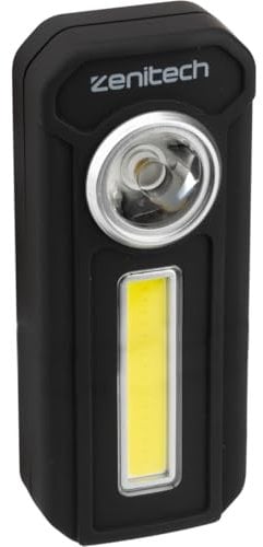 Zenitech - Linterna LED/COB - 300lm - con pilas