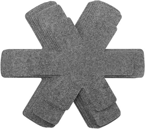 12 Pcs Pot and Pan Protectors 3 Different Sizes, Pan Separators Pads/Anti-Scratch Pan Pot/Stacking Pan Protectors for Separating and Protecting Pot and Pan