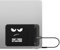 kwmobile Custodia Hard Disk Esterno Compatibile con SanDisk Portable SSD, Samsung T7, Crucial X8, HDD Cover - Case SSD 2 Tasche - Porta Accessori Elettronici - Don't touch my Hard Drive