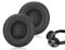 Emezddo 2 pezzi di cuscinetti auricolari di ricambio, rivestimento in pelle per cuffie, compatibile con Sony cuffie(rotondo, diametro 70 mm, nero)