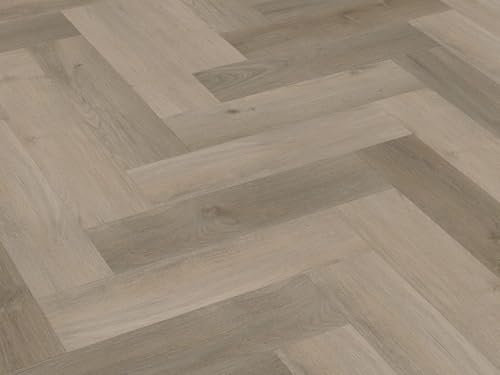 5,5 mm Click-Vinyl Vinylboden Vinyl CHECK One 2073H Lausitz Eiche Herringbone inkl. Trittschall Premium, NK 42 - Maße: 592 x 148 x 5,5 mm - VPE: 1,752 m²