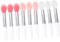 NIYANGLE 9pcs Silicone Lip Makeup Brush Makeup Lip Mask Brush Portable Cosmetic Lipstick Applicator for Women