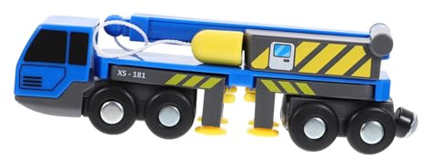 Kinderkranwagen aus Kunststoff mit Ausziehbarem Arm, Blau Halloween Party | Baukran Lkw Modell, Fördert Fantasie und Neugier, für Rollenspiel und Technisches Verständnis