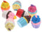 OSALADI Diy Resin Charm Ornaments Mini Cupcake Keychain Fridge Magnets Photo Frame Decor