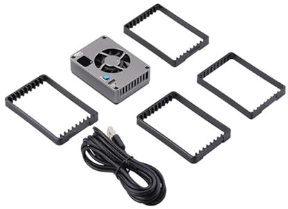 Metall Kamera Lüfter für A7M4 ZVE1 A6700 Outdoor Fotografie Kühlkörper Leise Design Kühlventilator Metall Wärmeableitung Kühler für Überhitzung Professionelles Video