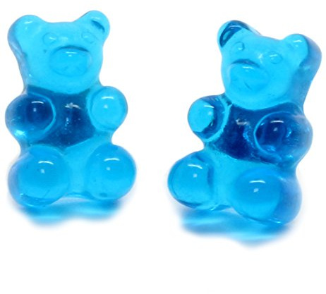 Bluebubble MY SWEET SHOP Mini Gummy Bear Stud Earrings on Gift Card