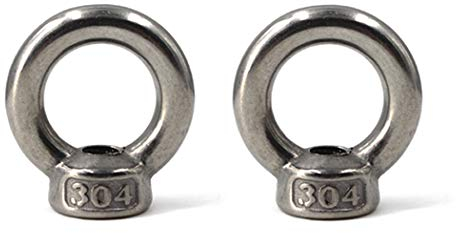 M12 Ring Form Lifting Eye 304 Edelstahl Gewinde Nut Verschluss-2 Pack