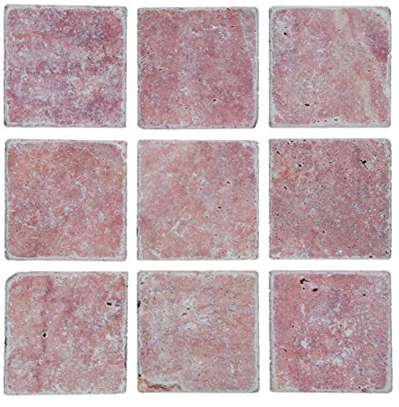Carrelage de travertin en pierre naturelle rouge Rosso Antique Travertin pour mur, salle de bain, toilettes, cuisine, miroir, revêtement de salle de bain, mosaïque