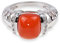 Yvesse Design Damen Ring 925/000 Sterling Silber rhodiniert Karneol Weißtopas RW18