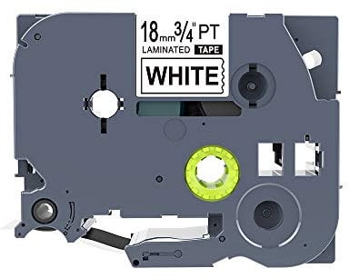 IDIK Brother TZ241 P-Touch TZe-241 Schriftband, 18 mm, 8 m, Schwarz auf Weiß