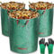 MOOING Sacs de Jardin 3x300L,Sac de Déchets de Jardin en polypropylène extrêmement robuste (PP),Pliables et réutilisables,étanche Grande Sacs avec Poignées,Sacs Poubelle de Jardin(Gants de Jardinage)