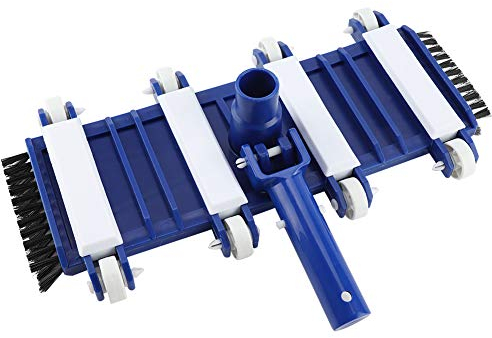 Cabezal de aspiración para Piscina Cabezal de aspiración para SPA con Ruedas, Cepillo Lateral y Ruedas para Limpiar los escombros de la Piscina, se Adapta a la mayoría de los Postes telescópicos para