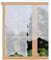 artex deko Scheibenhänger Ginko in Beige echte Plauener Spitze Moderne Flächengardine Scheibengardine mit Blumen-Muster 47 x 50 cm