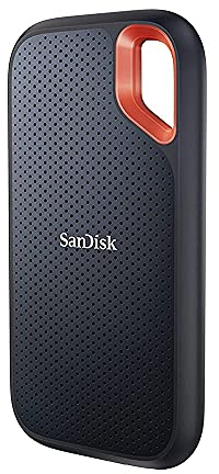 SanDisk 1TB Extreme SSD portátil, unidad de estado sólido NVMe externa, hasta 1050 MB/s, USB-C, USB 3.2 Gen 2x2, índice de protección IP65 para resistencia al agua y al polvo, negro (reacondicionado)