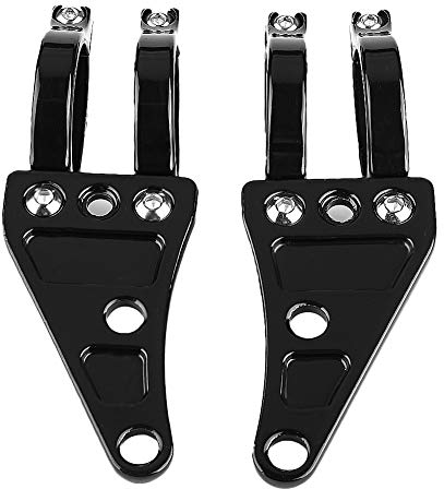 Ymiko 2Pcs Gabel Scheinwerfer Halterung Universal 35mm-41mm Einstellbare Motorrad Gabel Halterung Scheinwerfer Scheinwerfer Halter