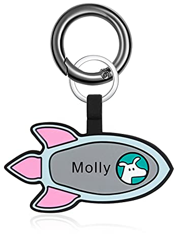 jewelora Versión mejorada Escultura Placas de identificación para perros personalizar Etiquetas de ID para mascotas, durable Silicona Personalización de doble cara placa de identidad perro gato