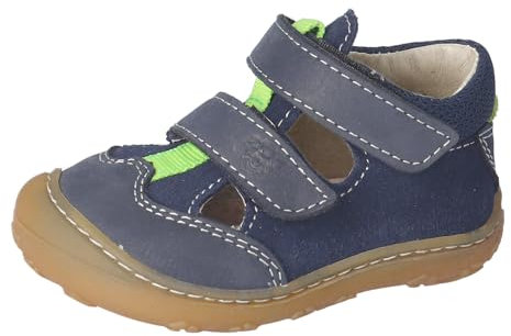 RICOSTA Jungen Kletthalbschuhe EBI, Baby und Kleinkinder Lauflernschuhe, Weite: Weit, lose Einlage, Strassenschuhe, Sneaker, Nautic (170), 18 EU