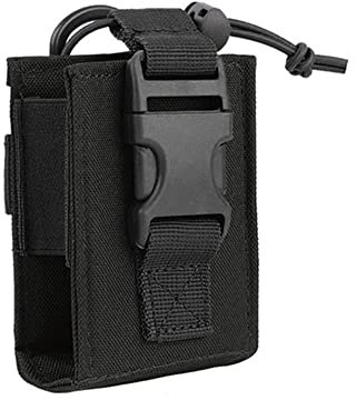ACEXIER Taktische Molle-Walkie-Talkie-Tasche Interphone-Aufbewahrungstasche Outdoor Molle Radio Pouch Walkie-Talkie-Hülle mit Zubehörtasche