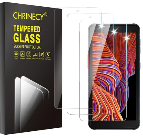 [3 Pièces] Verre Trempé Compatible avec Samsung Galaxy Xcover 5/Xcover 5 Entreprise Edition, Film Protection écran, Film en Verre Trempé,Vitre [9H Dureté] [Sans Bulles] [HD]