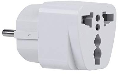 Miskall Reise-EU-Adapter, multifunktionaler europäischer Adapter, Konverter, Wandstecker für Deutschland, Frankreich, 100–250 V